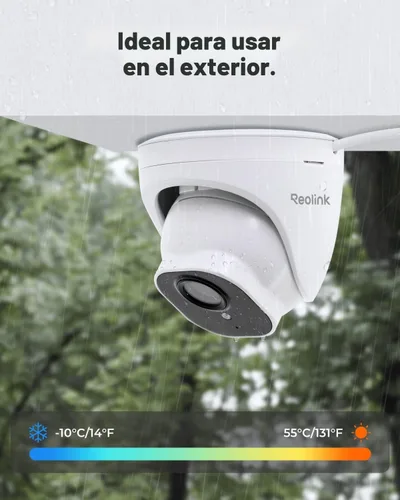Miniatura 7 de REOLINK Cámara de seguridad para exteriores, cámara de vigilancia IP PoE, detección inteligente de seres humanos/vehículos, funciona con hogar Negro