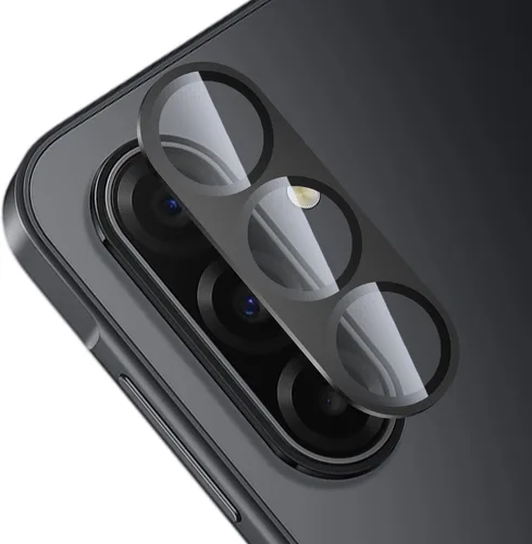 Miniatura 7 de TENOC Protector de lente de cámara para Samsung Galaxy A15, cubierta de pantalla de cámara de vidrio templado 9H, anillo individual de metal negro