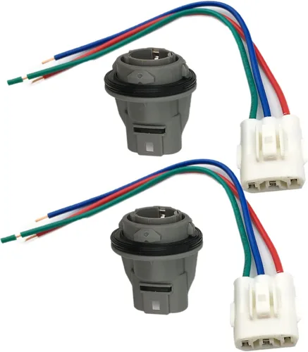 Miniatura 2 de 2 Conector de Enchufe de Señal de Giro Frontal con Kit de 3 Cables Compatible con Honda Civic Acura Accord CRV