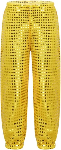 Miniatura 4 de Pantalones sueltos de lentejuelas para niños, pantalones de baile callejero de hip hop, pantalones Haren, traje de baile para niños y niñas