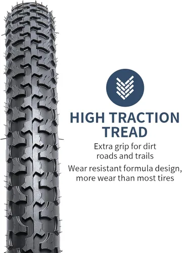 Miniatura 3 de YUNSCM 2-PCS 24" Mountain Bike Tires 24x1.75/47-507 Compatible with Mountain Bike 24 x 1.75 24X1.75 Bike Bicycle Tires (Y-682)