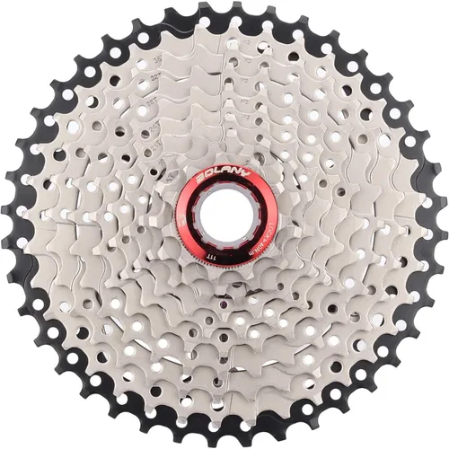 Miniatura 19 de BOLANY Cassette de 8/9/10 velocidades 11-25T/32T/36T/40T/42T/46T/50T apto para bicicleta MTB, bicicleta de carretera, casete ligero, compatible