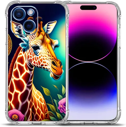 Miniatura 10 de Funda para iPhone 15, colorida mariposa flores protección contra caídas a prueba de golpes TPU cuerpo completo protector resistente a los arañazos
