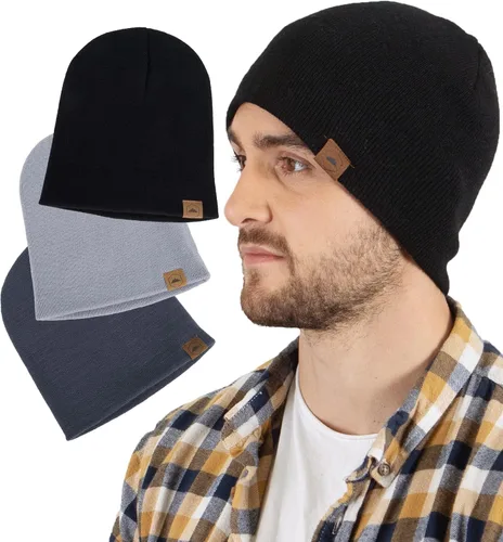 Miniatura 7 de Tough Headwear Daily Knit Beanie – Gorros para hombre – Sombreros de invierno para hombres y mujeres – Sombreros de punto cálidos para clima frío