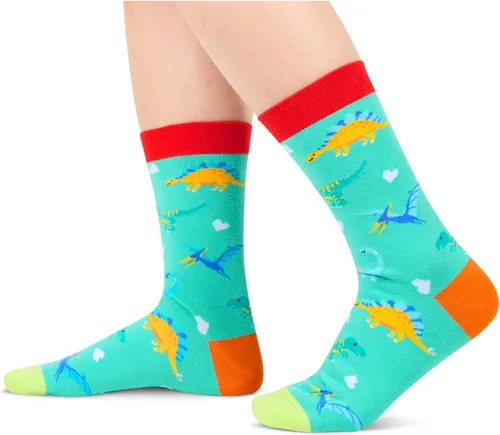 Miniatura 2 de Zmart Divertidos regalos de zorro de Navidad, regalos de dinosaurio para mujeres y hombres, calcetines divertidos de pastor alemán para mamá y papá