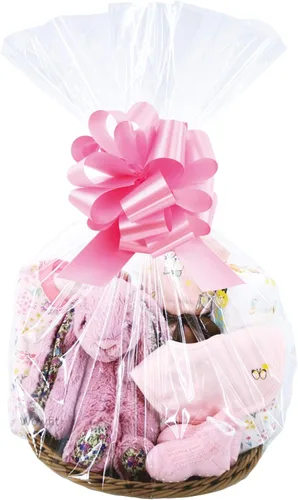 Wowfit - Juego de 10 bolsas de celofán transparentes perfectas para cestas de regalo, regalos, bodas, fiestas de novia o de bebé y más (1,2 ml,