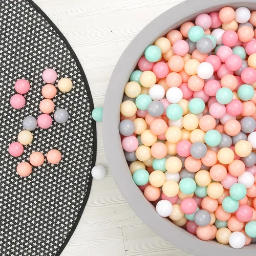 Miniatura 7 de GOGOSO 100 Pelotas de Hoyo de Plástico para Bebés Niñas Pequeñas para Casa de Juegos, Piscina para Bebés, Centros de Diversión con Pelotas, para 100