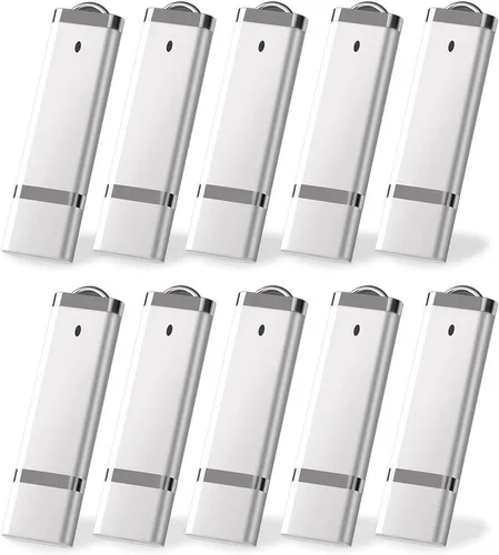 Miniatura 9 de KEXIN Paquete de 10 unidades flash USB 2.0 Flash Drive Pen Drive Memory Stick blanco