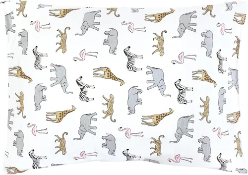 Miniatura 52 de Hudson Baby Funda de almohada unisex de algodón para bebés y niños pequeños, animales del bosque, talla única Forest Animals