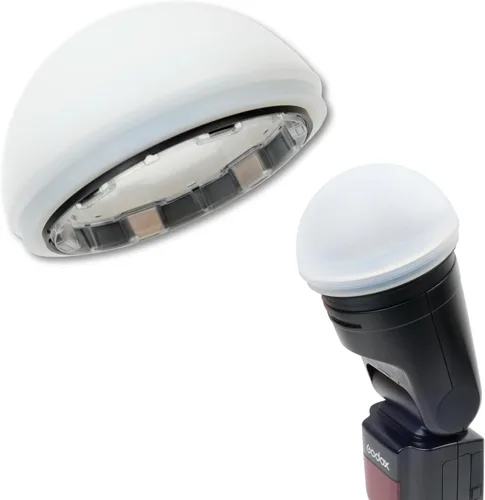 Miniatura 12 de Domo magnético para flash Rogue + adaptador de flash Rogue estándar v2 Utiliza el difusor suave Flash Dome en tu luz de velocidad con el adaptador