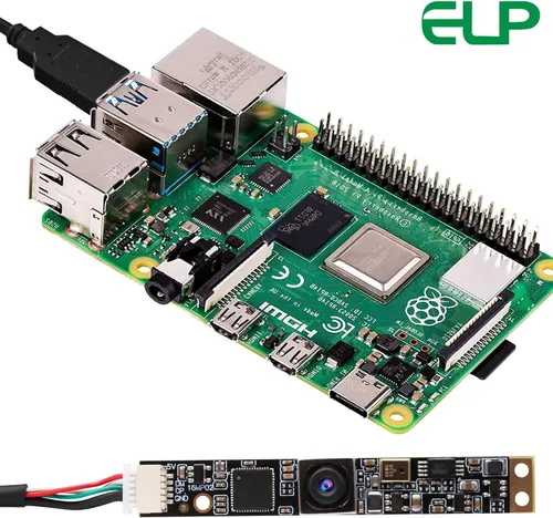 Miniatura 4 de ELP Cámara USB de enfoque automático de 16 MP con micrófono - Mini cámara UVC USB2.0 Lightburn - Lente sin distorsión de 68 grados