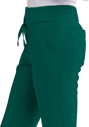 Miniatura 3 de BARCO One. Pantalón de uniforme médico, de pierna recta, tipo cargo, con 4 bolsillos, para mujer.