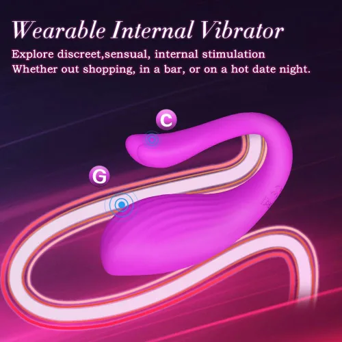 Miniatura 3 de Bragas vibratorias con aplicación y control remoto, vibrador portátil, Healexcer Smartphones Dual Motors Juguetes sexuales para adultos para Púrpura