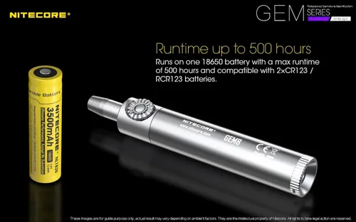 Miniatura 5 de NITECORE GEM10UV - Linterna de identificación de gemas con LED ultravioleta, color negro