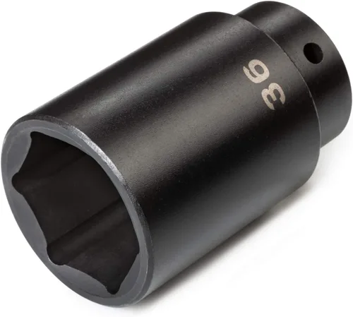 TEKTON SID23136 Dado de impacto profundo de 6 puntos de 1 27/64 pulgadas (36 mm) impulsor de 1/2 pulgada
