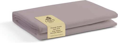 Miniatura 50 de Sábanas de 100% algodón percal, tamaño King, 1 sábana encimera, ropa de cama fresca, resistente y transpirable, crema