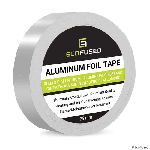 Miniatura 6 de Eco-Fused Cinta adhesiva de papel de aluminio para reparaciones de calefacción y aire acondicionado, térmicamente conductora, resistente a llamas