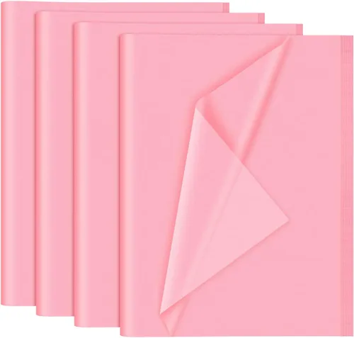 NEBURORA 120 hojas de papel de seda de regalo rosa intenso, 14 x 20 pulgadas, paquete a granel para bolsas de regalo, boda, baby shower, decoración