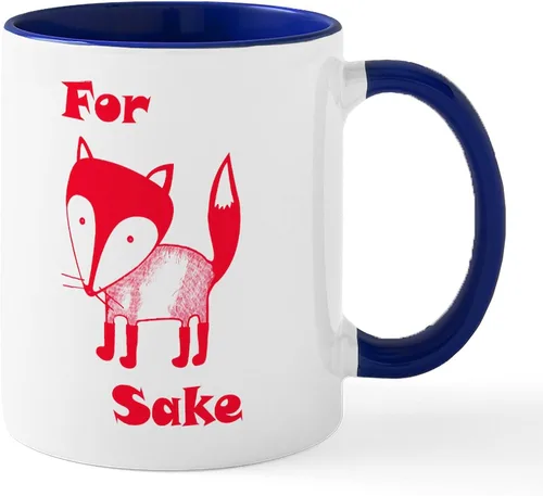 Miniatura 28 de CafePress Taza de café de cerámica For Fox Sake de 11 oz (11.0 fl oz)