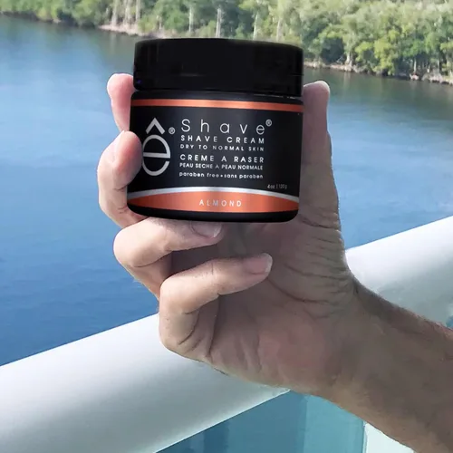 Miniatura 6 de eShave Crema de afeitar para hombres de 4 onzas, almendra, evita la irritación del afeitado y las quemaduras de afeitar, genera una rica espuma
