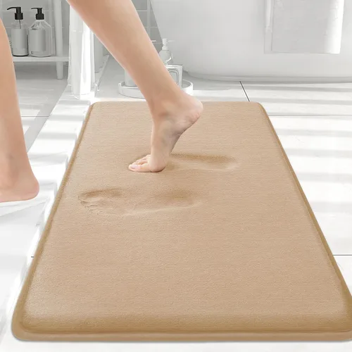 Miniatura 69 de Smiry Tapetes de Baño de Espuma Viscoelástica 36 x 24 pulgadas, Tapetes de Baño Extra Suaves y Absorbentes, Alfombra Antideslizante Lavable