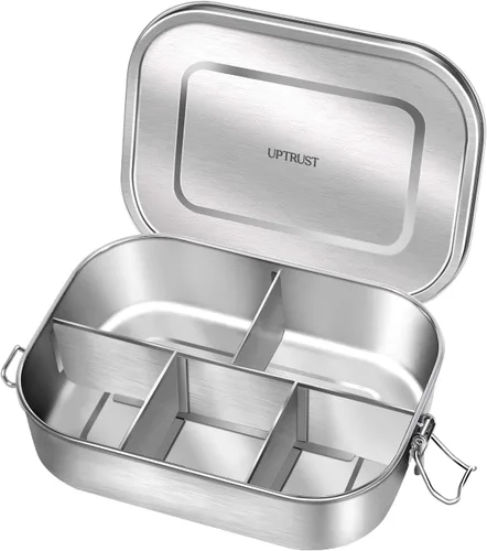 Miniatura 11 de UPTRUST Contenedor Bento de acero inoxidable a prueba de fugas para el almuerzo, lonchera Bento de 40 onzas para niños o adultos, caja de embalaje