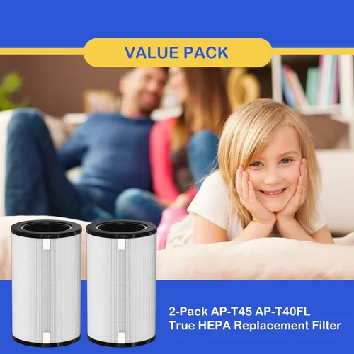 Miniatura 6 de AP-T40FL - Filtro de repuesto True HEPA compatible con 1461901 Homedics Total Clean 5 en 1 purificador de filtro de aire, AP-T40 AP-T45WT AP-T40WT