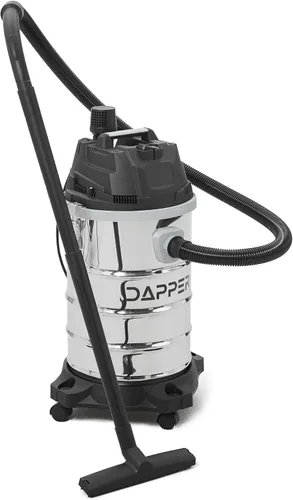Dapper Supply Aspiradora húmeda/seca de 10 galones 4.0 HP de potencia máxima, tanque de acero inoxidable, función 3 en 1 aspiradora portátil de