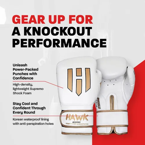Miniatura 2 de Hawk Sports Guantes de boxeo para hombres y mujeres, cómodos guantes de entrenamiento de boxeo con acolchado de espuma para lanzar golpes de fuerza