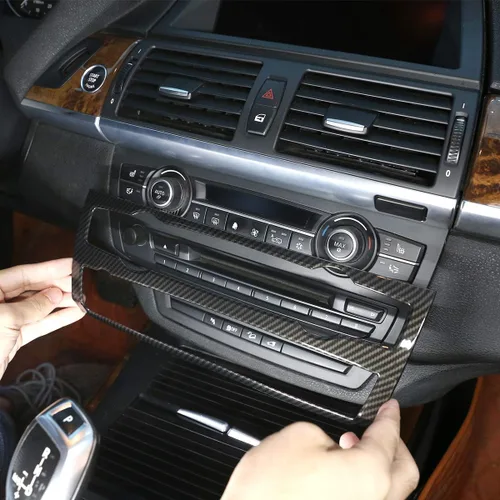 Miniatura 8 de Mando de plástico ABS para coche, aire acondicionado y volumen, para BMW X5 X6 E70 E71 2008-2013, color negro
