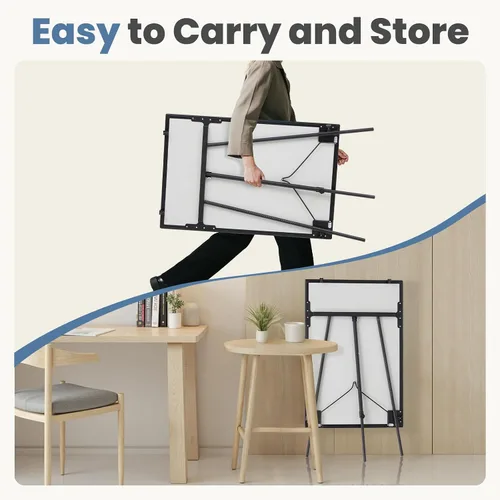 Miniatura 5 de DUMOS Caballete de pizarra blanca de 36 x 24 pulgadas, pizarra blanca magnética de borrado en seco, tablas portátiles de altura ajustable, pizarra