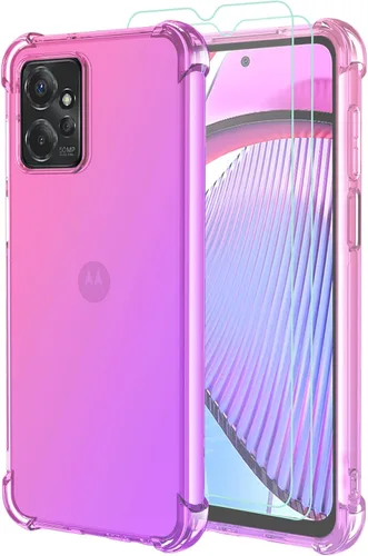 Miniatura 9 de Osophter Funda para Moto G Play 4G 2024, Motorola G Play 2024 para mujeres y niñas, con protector de pantalla, esquinas reforzadas, poliuretano oro