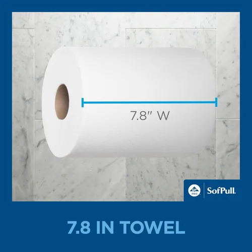 Miniatura 5 de Georgia-Pacific SofPull Centerpull - Toalla de papel prémium de capacidad regular, color blanco, 28124, 324 hojas por rollo, 6 rollos por caja