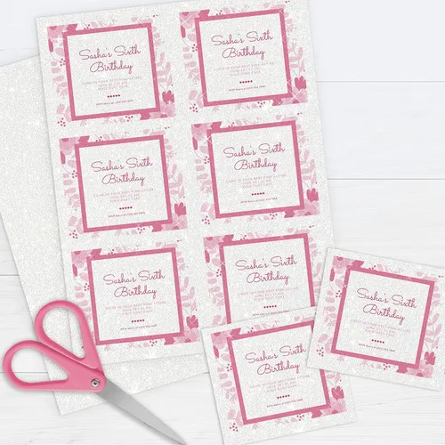 Miniatura 5 de Print Works Cartulina blanca imprimible con purpurina, perfecta para proyectos escolares y de manualidades, 15 hojas, 8.5 x 11 pulgadas (00514)