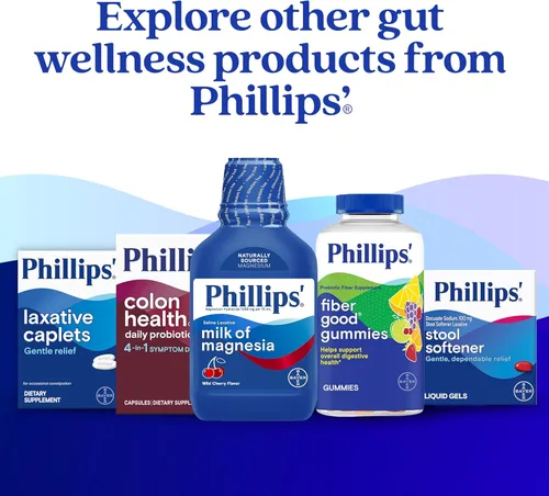 Miniatura 7 de Cápsulas probióticas diarias Phillips' Colon Health, defensa contra síntomas 4-en-1 para ayudar a defender contra el gas ocasional, hinchazón