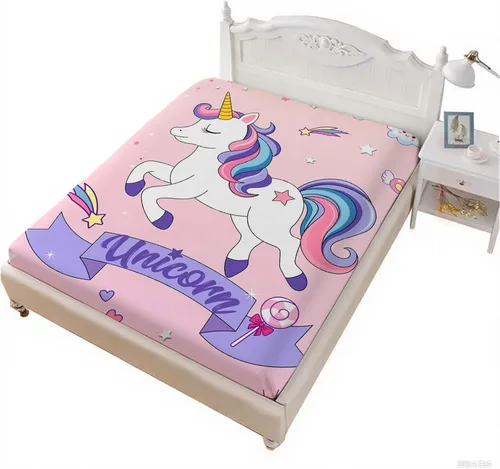 Miniatura 33 de MUSOLEI Sábana bajera ajustable de hongos, ropa de cama de hongos, decoración de hongos para niños, niños; juego de sábanas individuales; 1 sábana