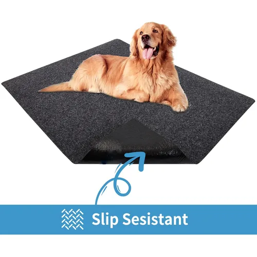 Miniatura 4 de Almohadilla para jaula de perro, absorbe la orina, impermeable, antideslizante, lavable, almohadilla para entrenamiento de perrera - debajo