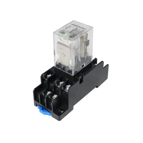 ATO Relé de potencia electromagnética 3PDT 3NO 3NC MY3NJ HH53P de la bobina de DC 24V 11-Pin con base de enchufe terminal enchufable
