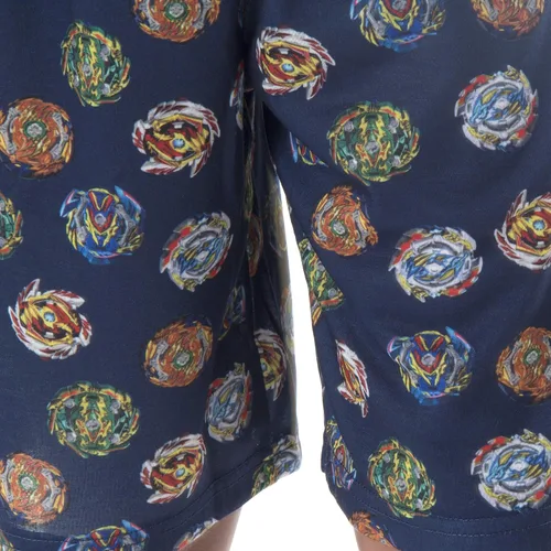Miniatura 5 de INTIMO Beyblade Burst - Conjunto de pijama para niños, 2 piezas, pantalones cortos y camiseta