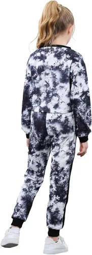 Miniatura 3 de Betusline Conjuntos de 2 piezas para niñas, lindos conjuntos de ropa de otoño e invierno, 4T-14 años