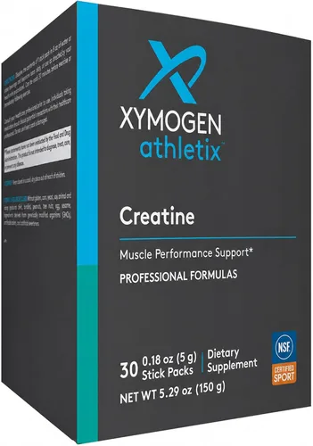 XYMOGEN Athletix Creatine - Creatine Monohydrate Powder for Muscle Performance & Workout Support - Unflavored Vegan Drink Mix, NSF Certified for