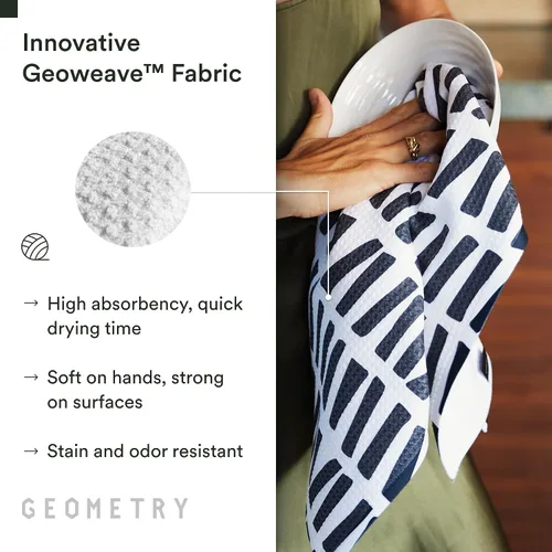 Miniatura 4 de GEOMETRY Toallas de Cocina para Té - Toallas de Platos de Microfibra de Secado Rápido para Cocina All Lined Up, 18" x 30" 1 Paquete Todo alineado