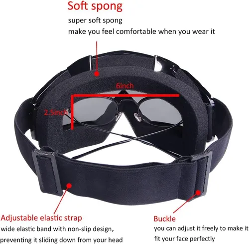 Miniatura 5 de Gafas para Bicicleta de Tierra ATV Gafas de Motocicleta Paquete de 2 Gafas de Motocross para Adultos Hombres Mujeres Jóvenes Niños Gafas de Casco