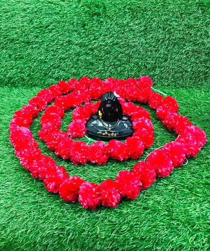 Miniatura 2 de Guirnalda de caléndula de 5 pies de 5 pies Decoración de manto de fiesta de boda india/americana, guirnalda de boda sintética, decoración Diwali