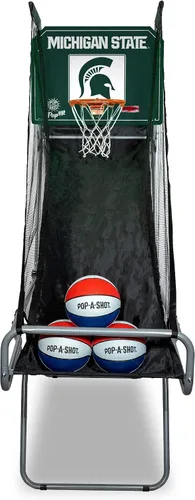 Miniatura 16 de Pop-A-Shot - Tailgate Game with NCAA Graphics l Arcade Basketball Inside, Out, and On The Go Infrared Sensor Scoring 3 Balls Foldable