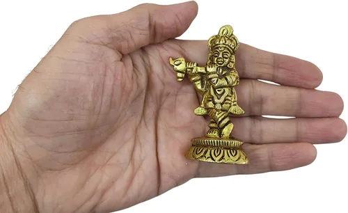 Miniatura 13 de Craftsofindia Goddess Durga - Estatua pequeña de latón, decoración divina, escultura hindú hecha a mano de 3 pulgadas para el altar del hogar