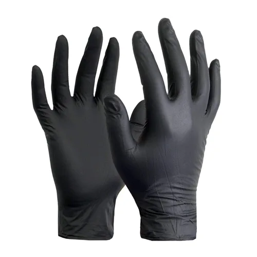 Miniatura 4 de Caja de 100 guantes Black Mamba de nitrilo negro, muy resistentes
