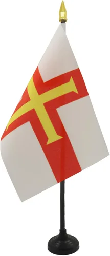 Miniatura 57 de AZ FLAG Bandera de mesa de Albania de 4 x 6 pulgadas - Bandera de escritorio albanesa 5.9 x 3.9 in - Tapa de lanza dorada