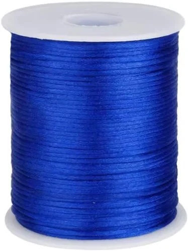 Miniatura 26 de 2.0 mm x 110 yardas de cordón de satén de nailon para abalorios, hilo trenzado para nudos chinos, rattail, macramé, pulseras, collares, fabricación