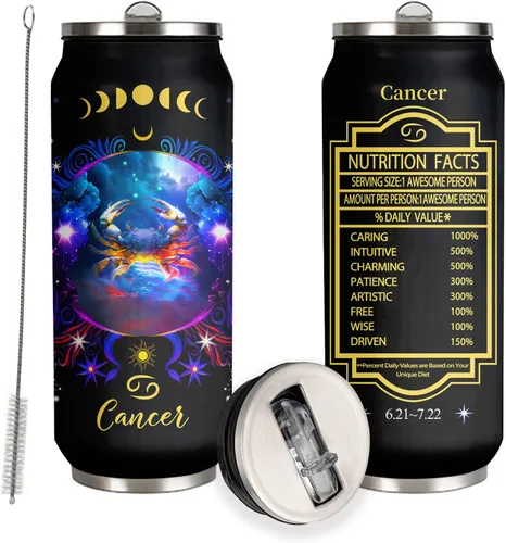 Miniatura 19 de Tumbler de Constelación de Sagitario del Zodiaco de Acero Inoxidable para Hombres y Mujeres Fanáticos de la Astrología Regalos de Cumpleaños Tumbler